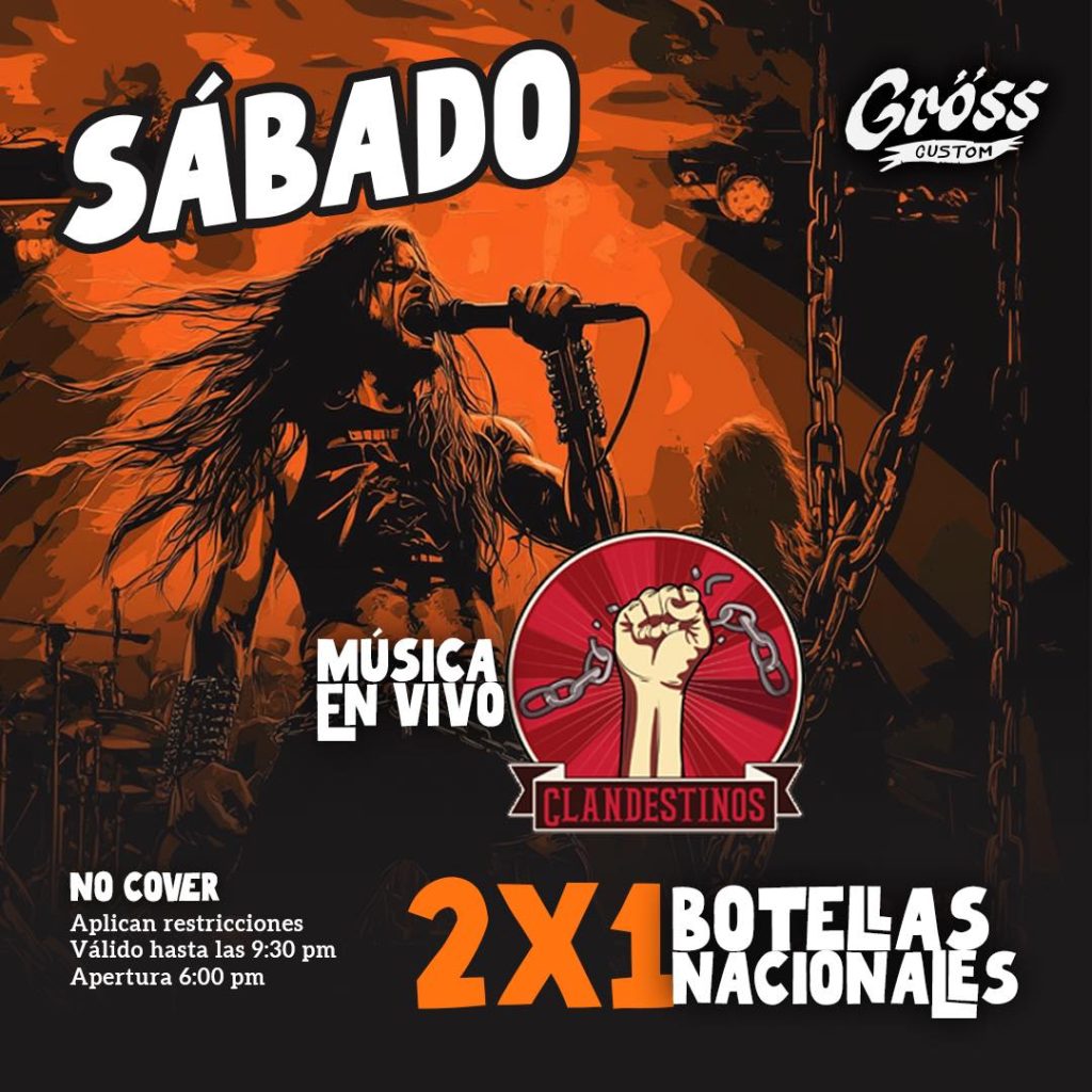 Clandestino’s Rock Band en Gröss Moto Customs