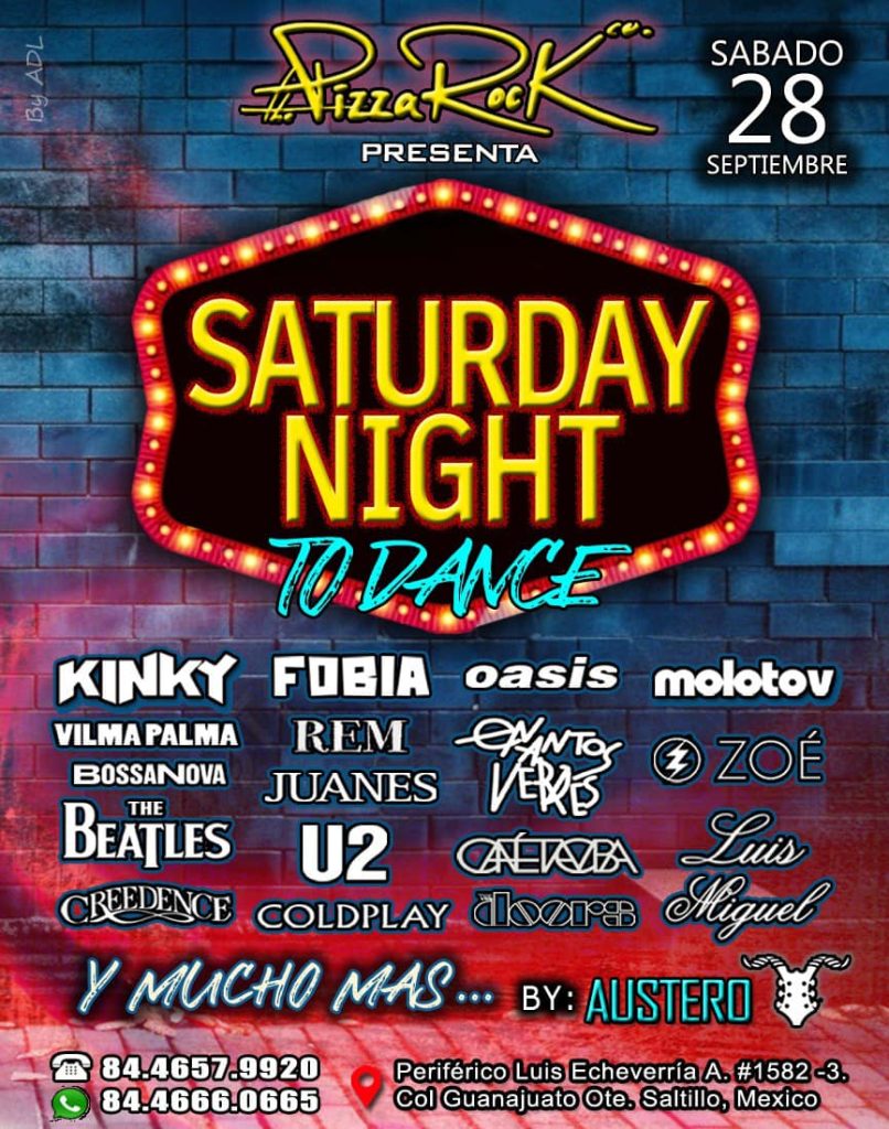 Satuday Night Dance en Pizza Rock