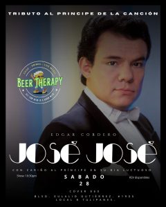 Tributo a José José en Beer Therapy