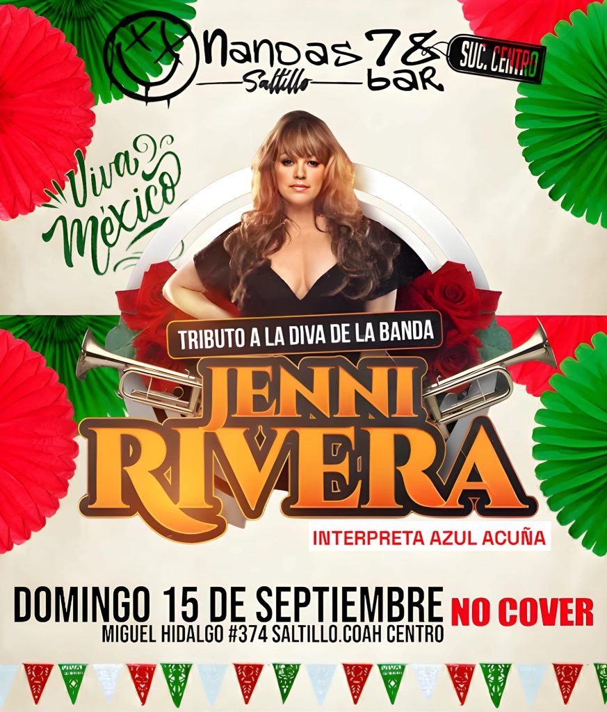 𝙏𝙧𝙞𝙗𝙪𝙩𝙤 𝙅𝙚𝙣𝙣𝙮 𝙍𝙞𝙫𝙚𝙧𝙖 en Nandas Bar Saltillo