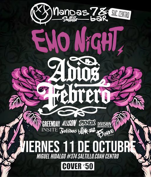Emo Night en Nandas Bar Saltillo
