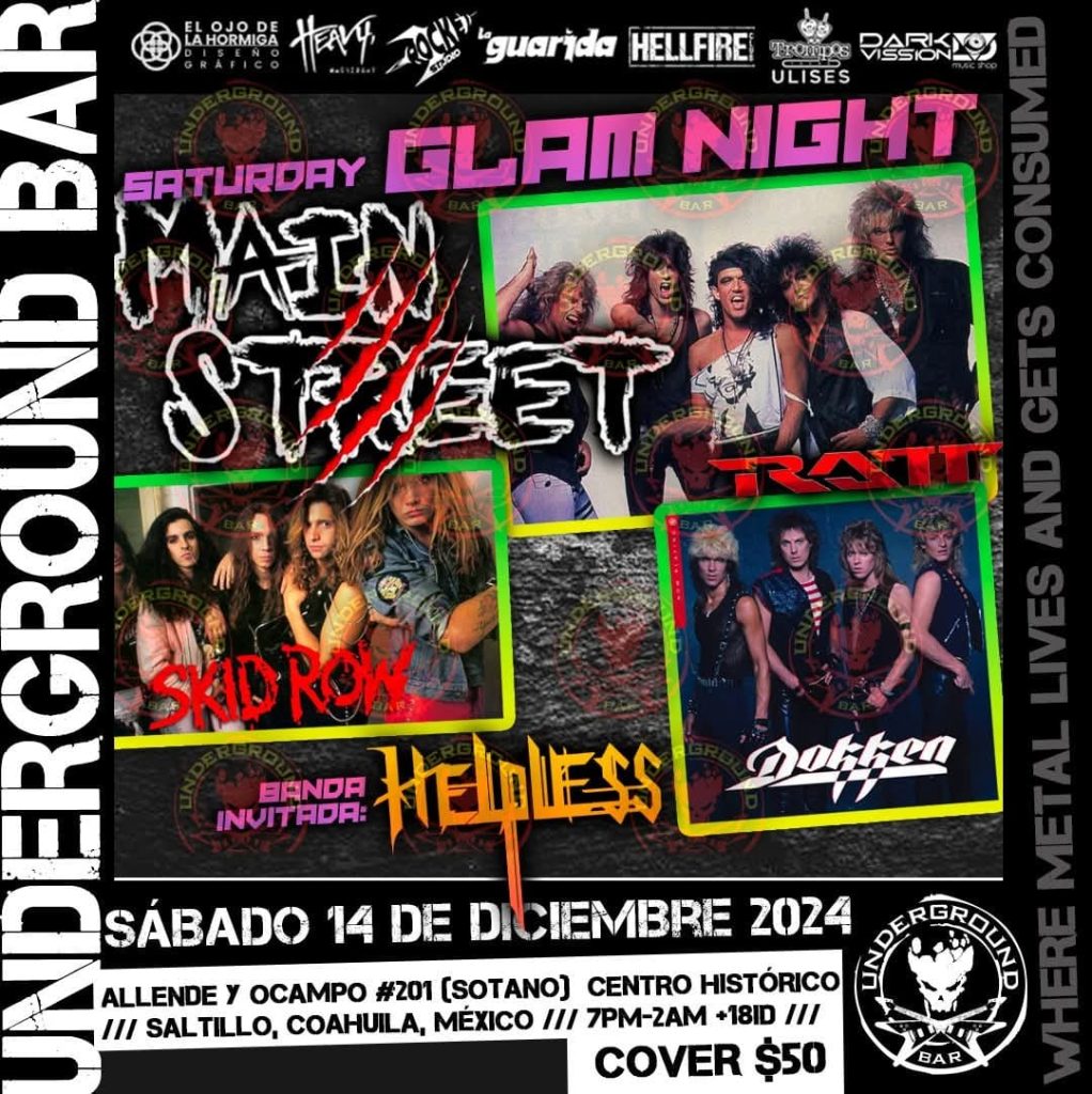 Glam Night en Underground Bar