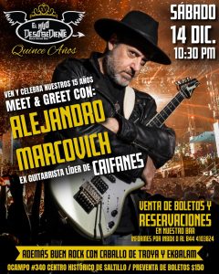 Meet & Greet con Alejandro Marcovich en El Hijo Desobediente