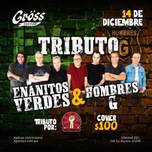 Tributo a Enanitos Verdes & Hombres G en Gröss Moto Customs