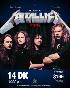Tributo a Metallica en Beer Therapy