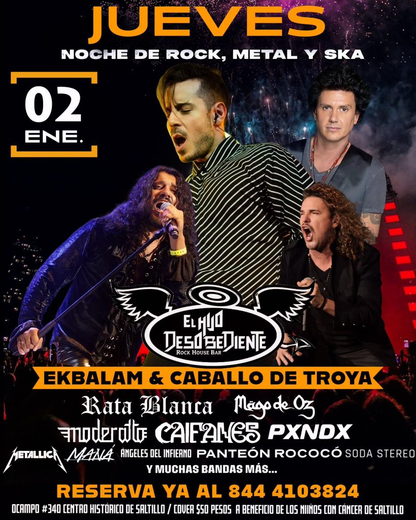 JUEVES DE ROCK, METAL Y SKA en El Hijo Desobediente