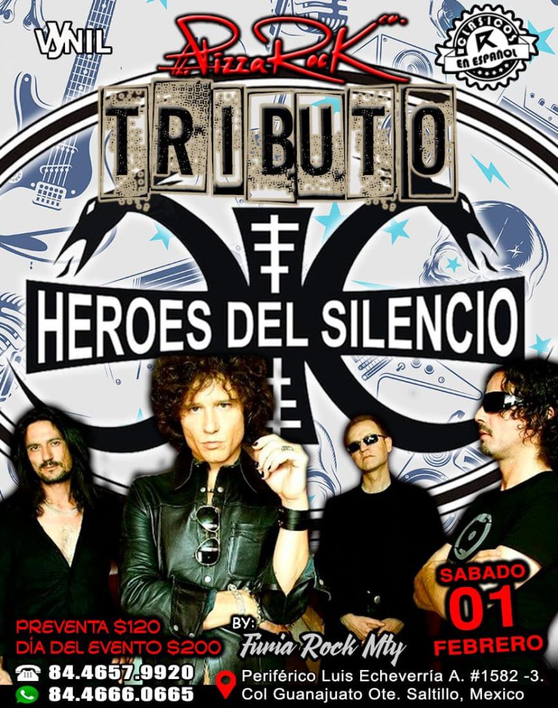 Tributo a Heroes del Silencio en Pizza Rock