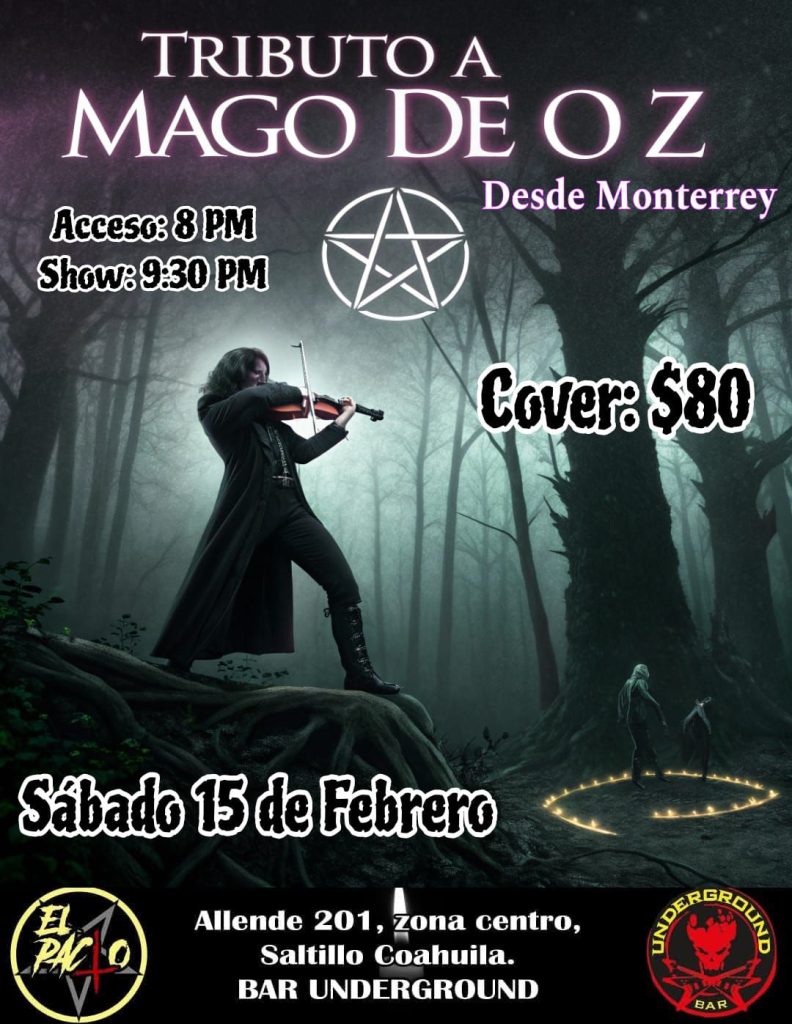 Tributo a Mago de Oz en Underground Bar