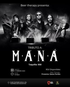 Tributo a Maná en Beer Therapy