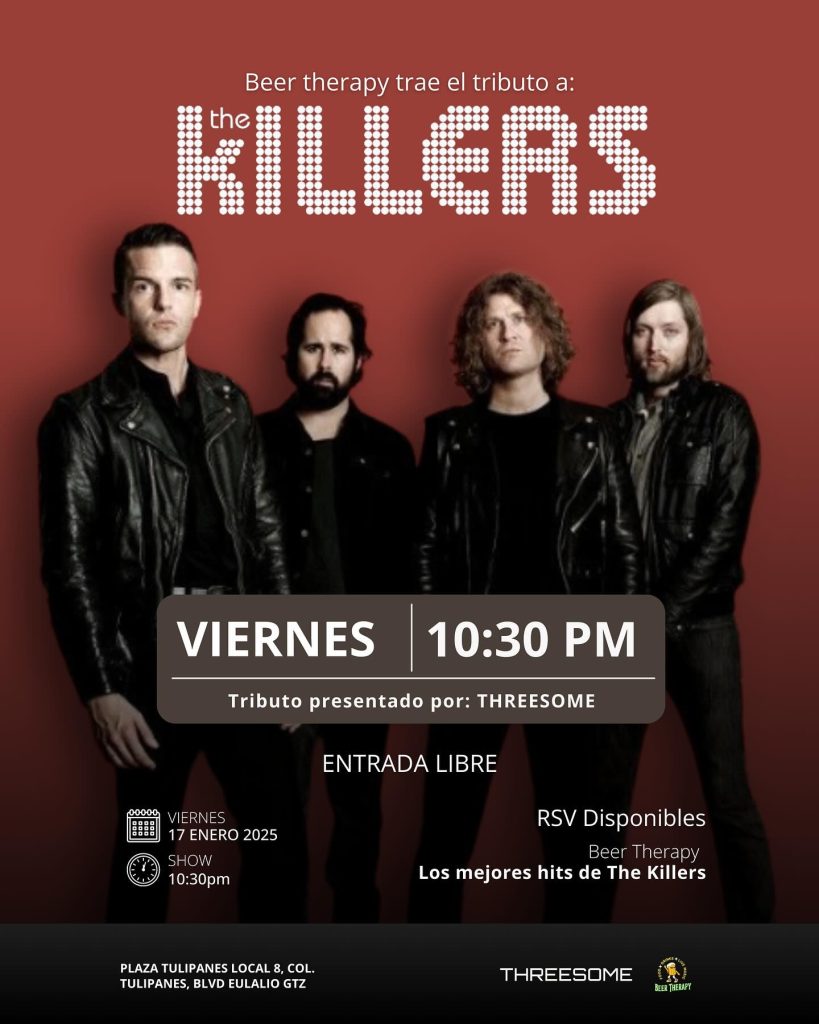 Tributo a The Killers en Beer Therapy