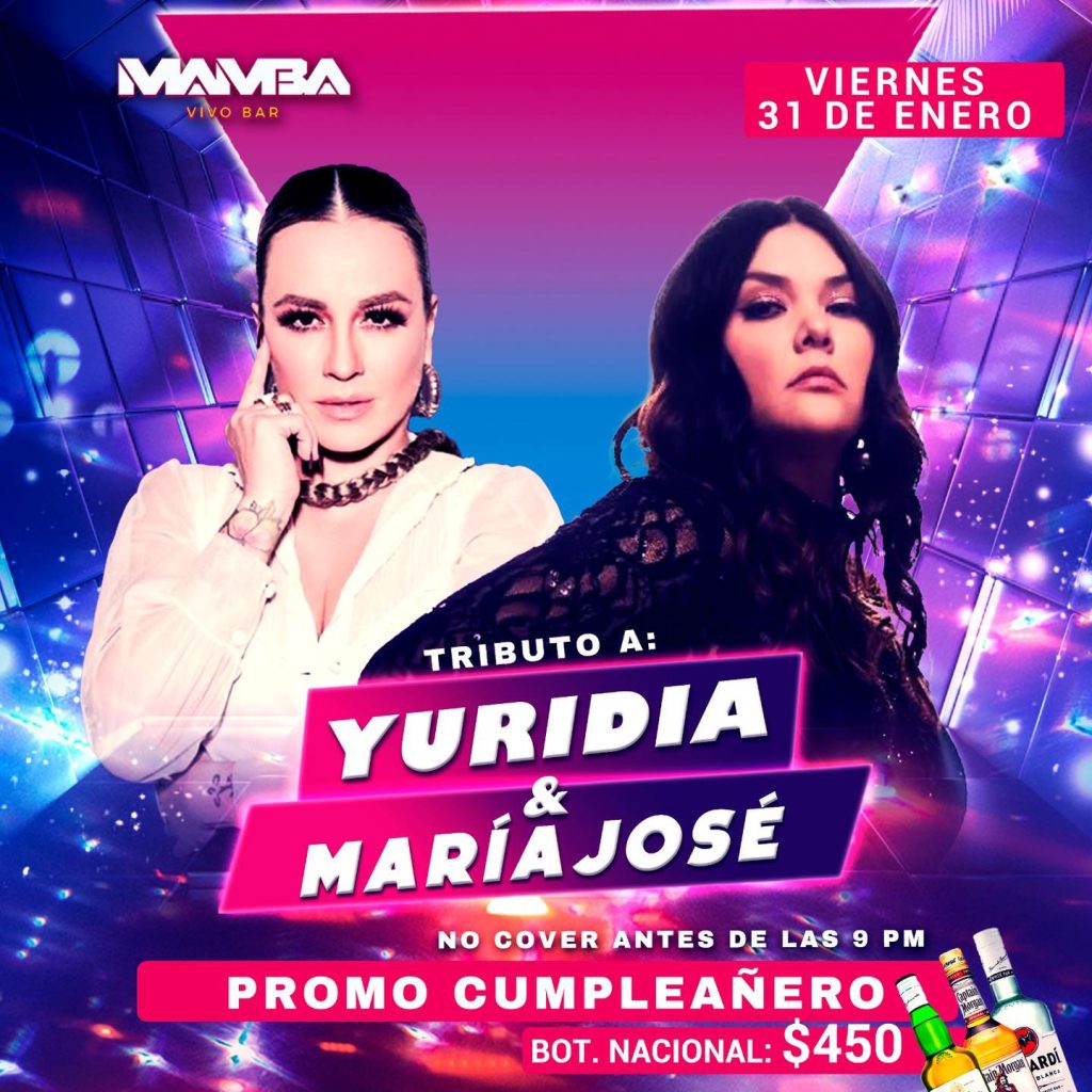 Tributo a Yuridia y Maria José en Mamba Vivo Bar