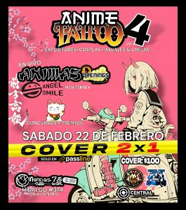 Anime Tattoo Party V4 en Nandas Bar Saltillo