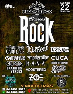 Clásicos del Rock en Pizza Rock