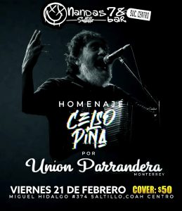 Homenaje al Rebelde del Acordeón en Nandas Bar Saltillo