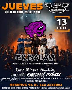 JUEVES DE ROCK, METAL Y SKA en El Hijo Desobediente