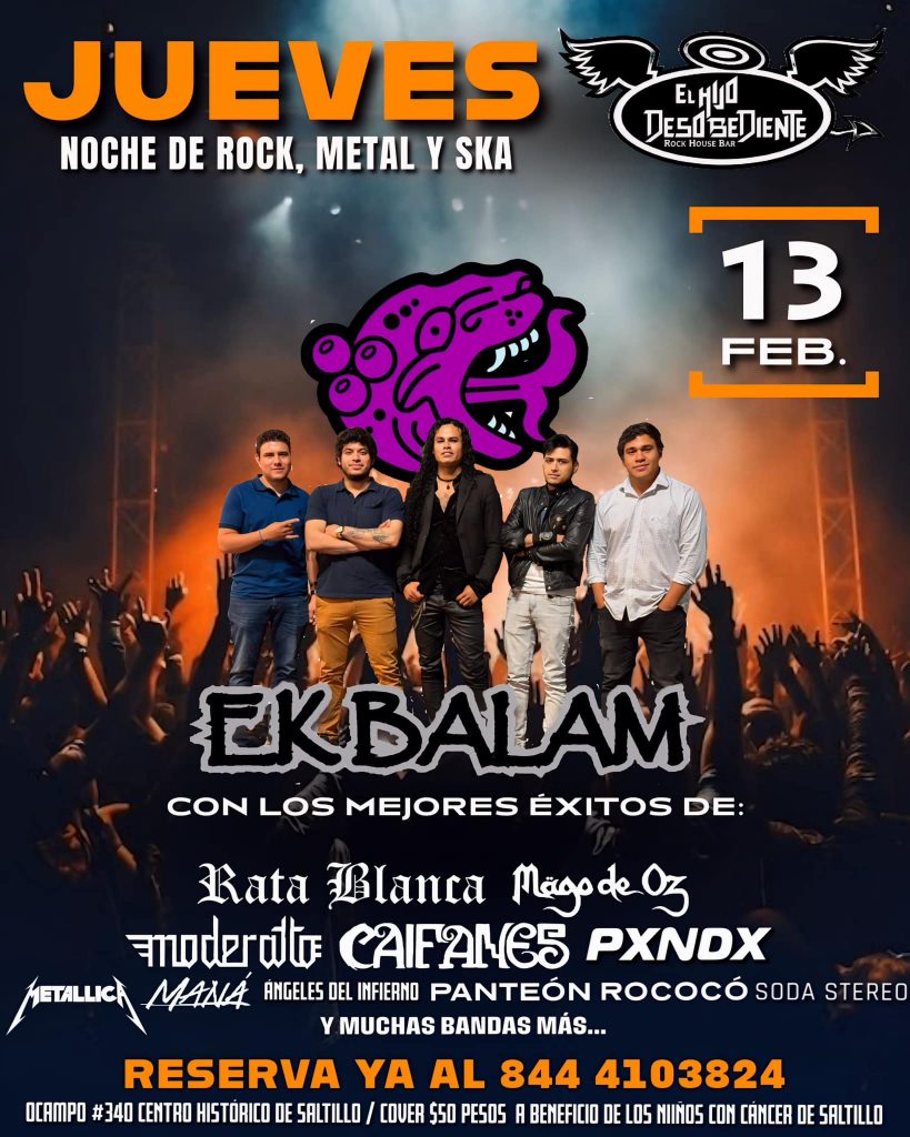 JUEVES DE ROCK, METAL Y SKA en El Hijo Desobediente