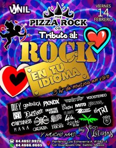 Tributo al Rock en Pizza Rock