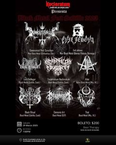 BLACK METAL FEST SALTILLO 2025 en Beer Therapy