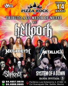 HELLPORK en Concierto en Pizza Rock