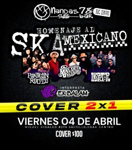 Homenaje al SKA Mexicano en Nandas Bar Saltillo