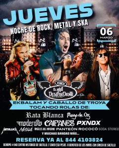 JUEVES DE ROCK, METAL Y SKA en El Hijo Desobediente