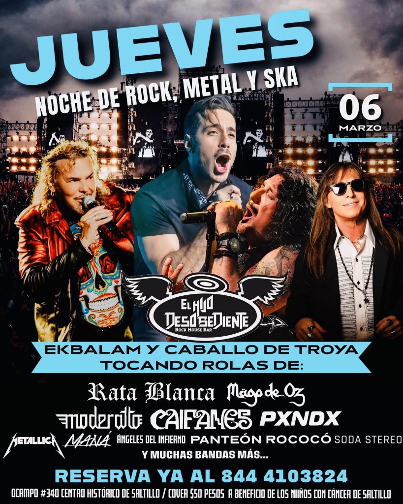 JUEVES DE ROCK, METAL Y SKA en El Hijo Desobediente