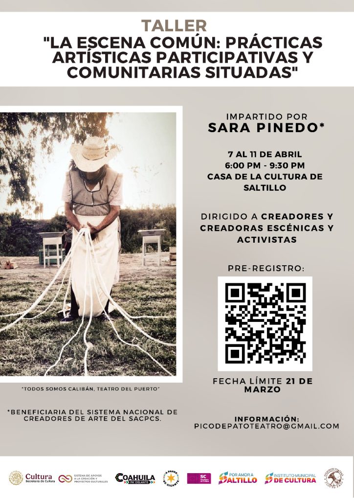 Taller: «La Escena Común: Prácticas Artísticas Participativas y Comunitarias Situadas»