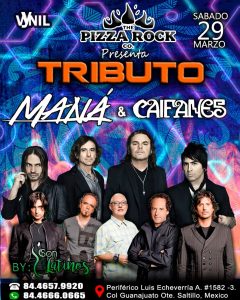 Tributo a CAIFANES & MANÁ en Pizza Rock