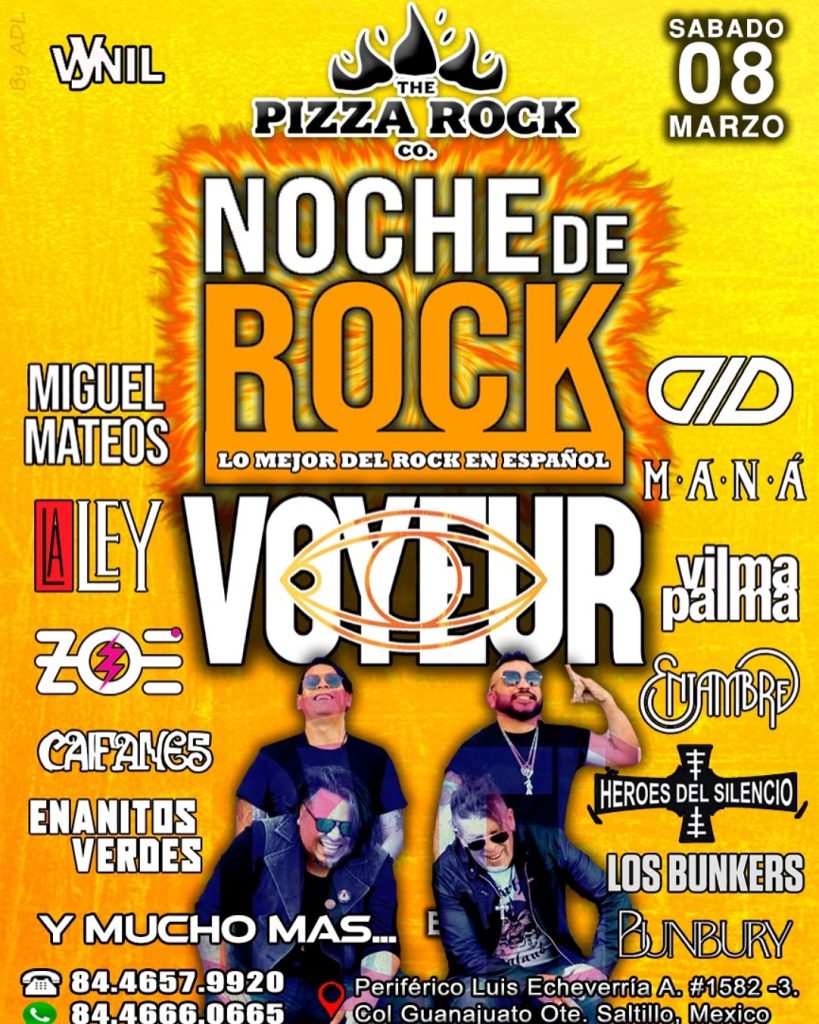 VOYEUR en Concierto en Pizza Rock
