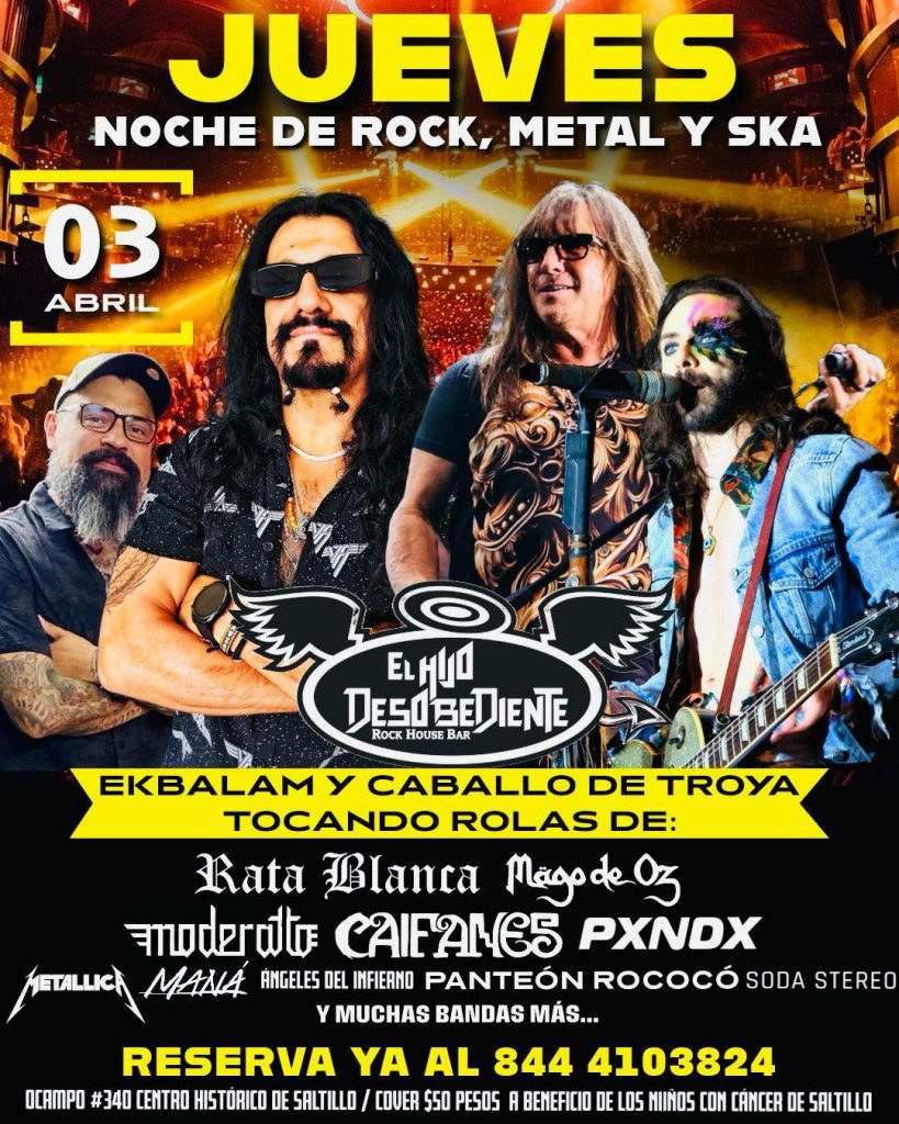 JUEVES DE ROCK, METAL Y SKA en El Hijo Desobediente