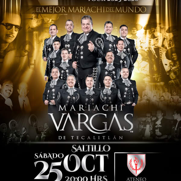MARIACHI VARGAS DE TECALITLÁN «EL LEGADO TOUR 2025» EN SALTILLO