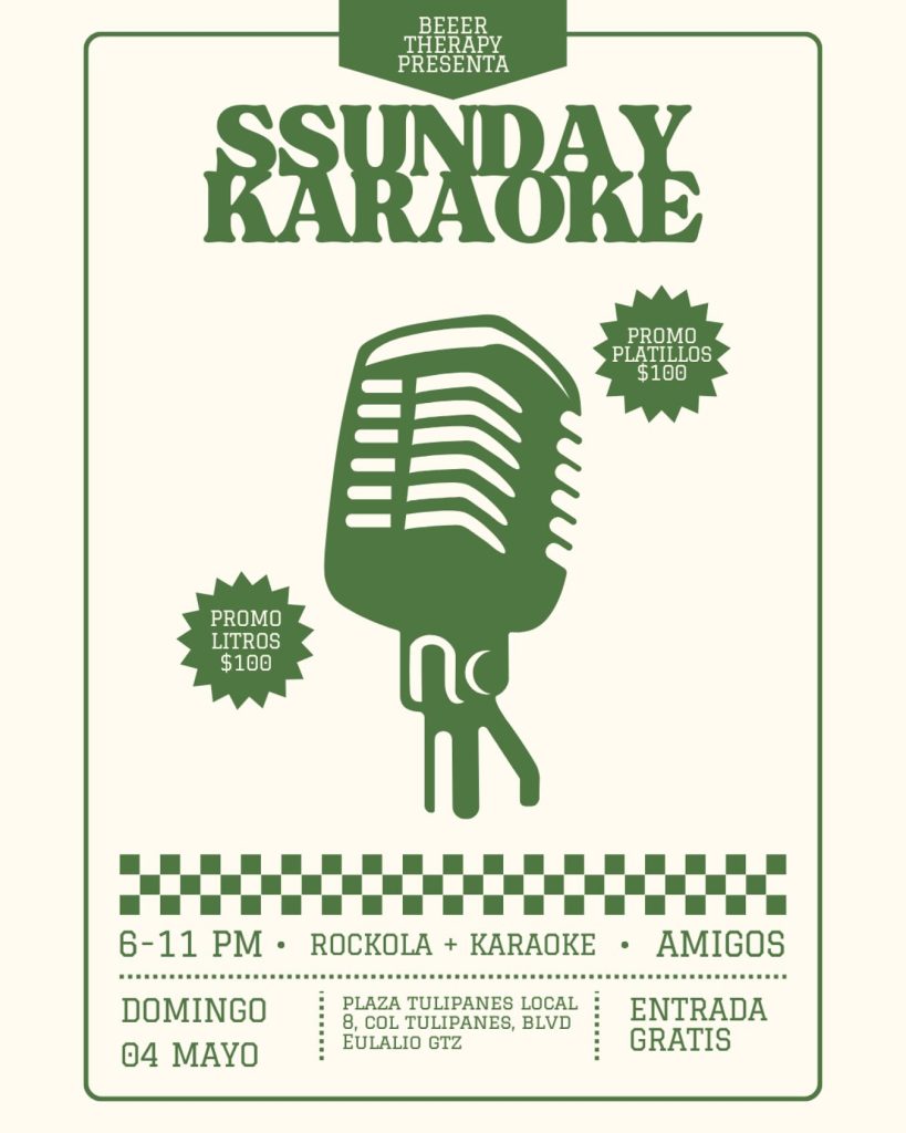 Ssunday Karaoke en Beer Therapy