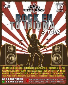 Tributo Oficial al Rock En Tu Idioma en Pizza Rock