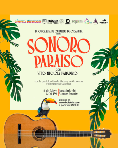 La Orquesta De Guitarras De Coahuila presenta SONORO PARAISO con Vito Nicola Paradiso