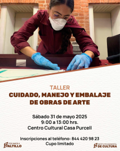 TALLER ‘Cuidado, Manejo y Embalaje de Obras de Arte’