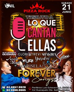 TRIBUTO A LO QUE CANTAN ELLAS en Pizza Rock