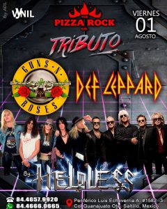Guns N Roses & Def Leppard en Pizza Rock