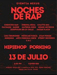 Noches de Rap en Nandas Bar Saltillo