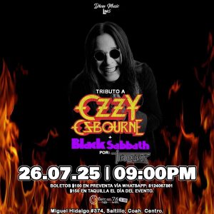 Tributo a Ozzy Osbourne & Black Sabbath en Nandas Bar Saltillo