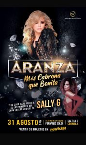 Aranza «Más Cabrona Que Bonita» en Saltillo