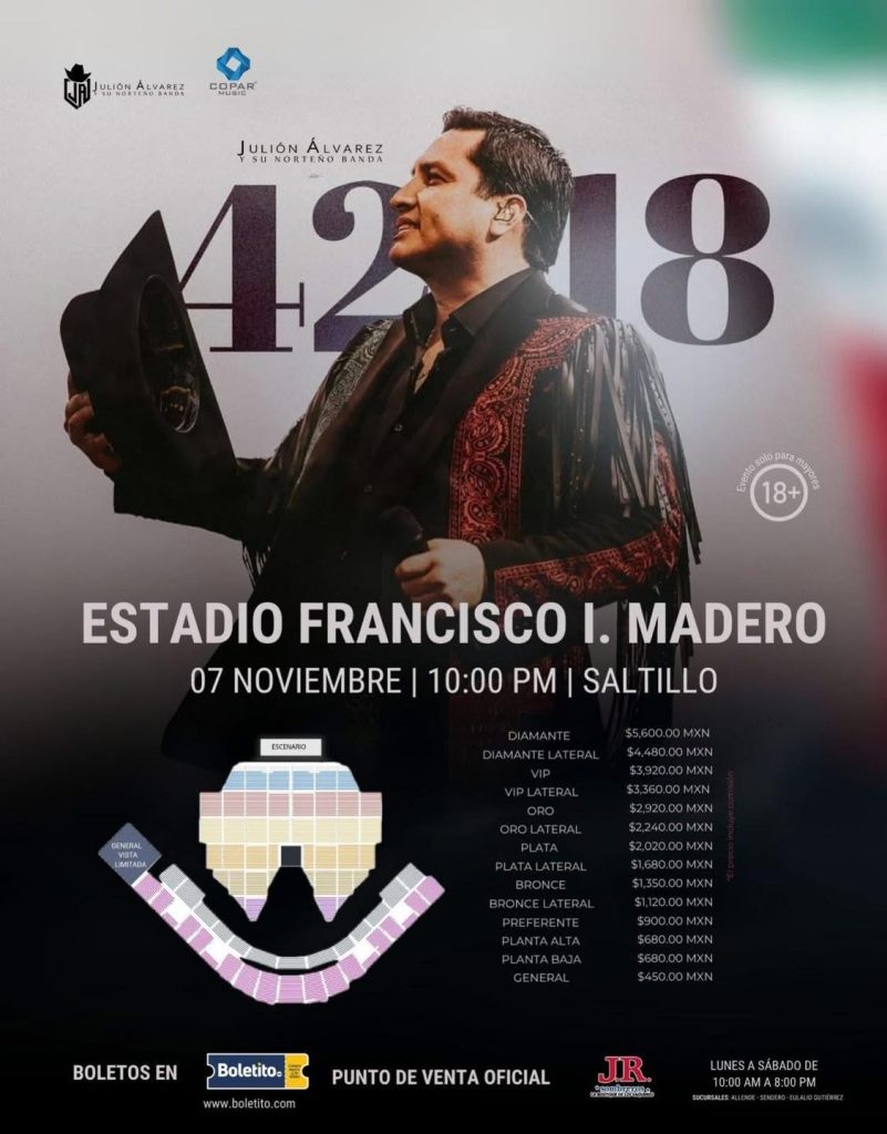Julión Álvarez Saltillo 2025
