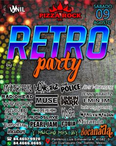 Retro Party en Pizza Rock
