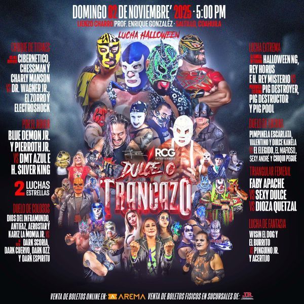 Lucha Libre ‘Dulce o Trancazo’ en Saltillo