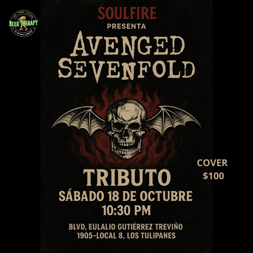 Homenaje a Avenged Sevenfold en Beer Therapy