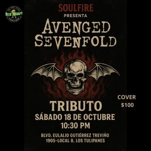 Homenaje a Avenged Sevenfold en Beer Therapy