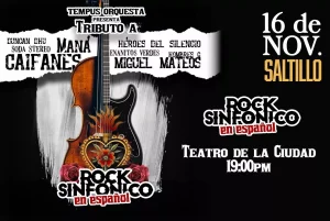 ROCK SINFÓNICO EN ESPAÑOL en el Teatro De La Ciudad Fernando Soler