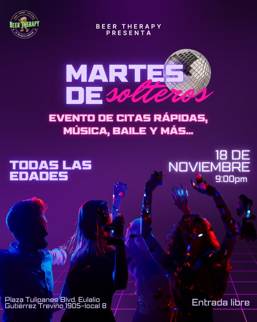 Martes de Solteros en Beer Therapy