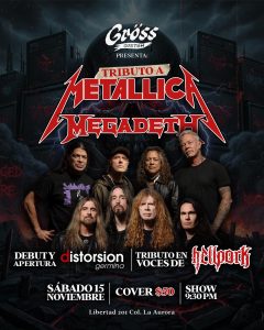 Tributo a Megadeth & Metallica en Gröss Moto Customs