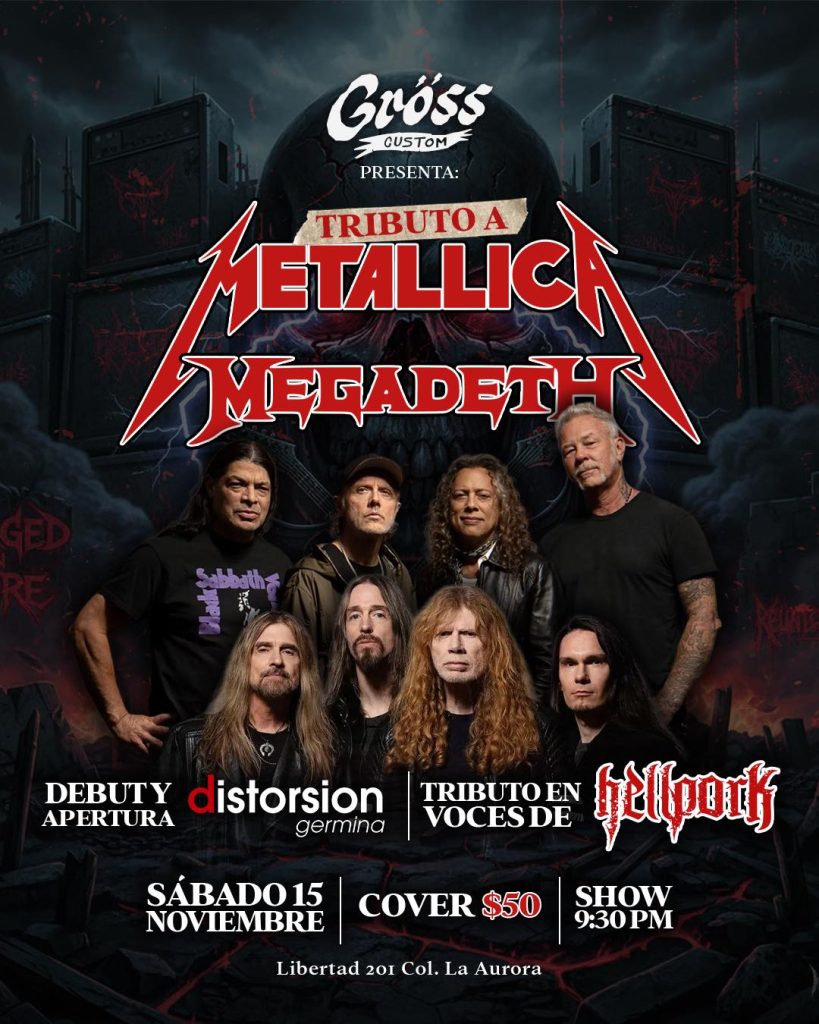 Tributo a Megadeth & Metallica en Gröss Moto Customs