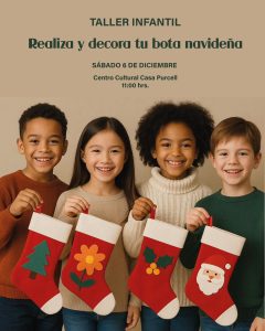 TALLER INFANTIL: Realiza y decora tu bota navideña